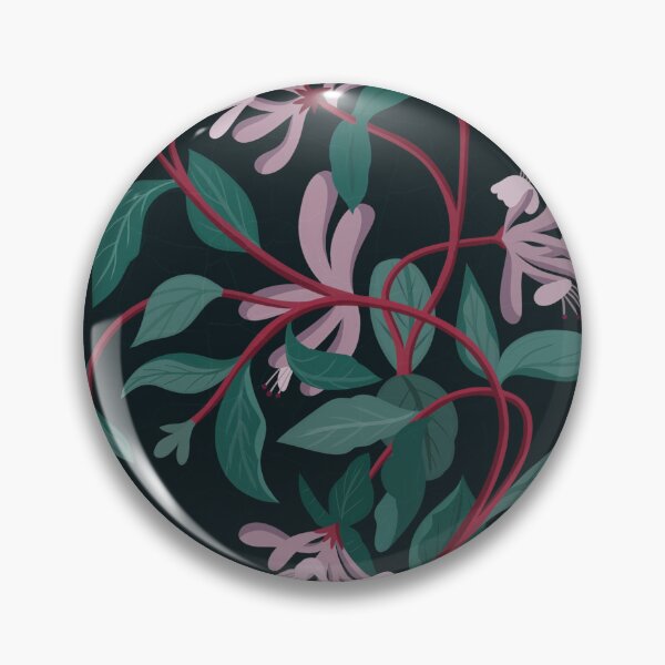 Item preview, Honey suckle on dark blue marble designed and sold by istolar Pattern design & illustration.