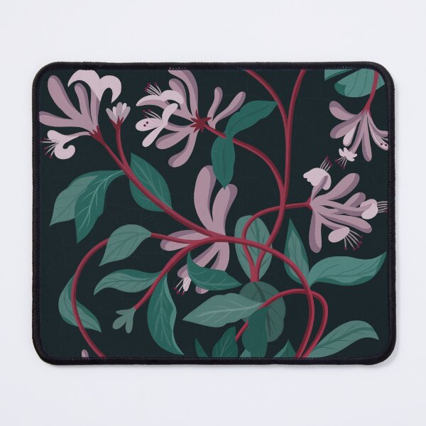 Item preview, Honey suckle on dark blue marble designed and sold by istolar Pattern design & illustration.