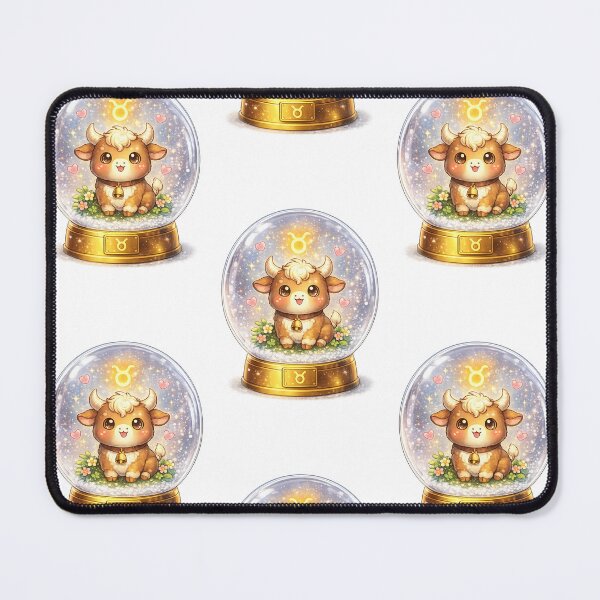 Item preview, Kawaii Bull in a Snow Globe designed and sold by Lolilas.