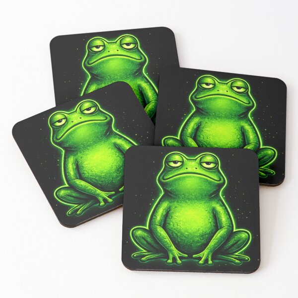 Item preview, Dark Aesthetic Frog Illustration – Moody Gothic Humor Street Art Design designed and sold by Vivalore.