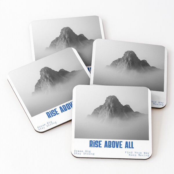 Item preview, Mountain with the signature Rise above all designed and sold by MaxoFits.