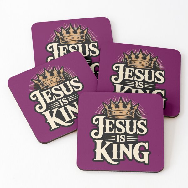 Item preview, Jesus is King with gold crown designed and sold by RWCarpenter.