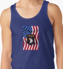 101st Airborne - American Flag Tank Top