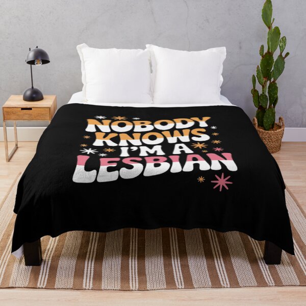 Item preview, LGBT Pride - Nobody Knows I'm A Lesbian designed and sold by FadeOfThrone.