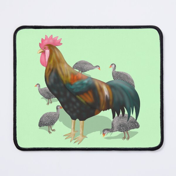 Item preview, Rooster adopts guinea fowl chicks  designed and sold by Daniel Vasco.