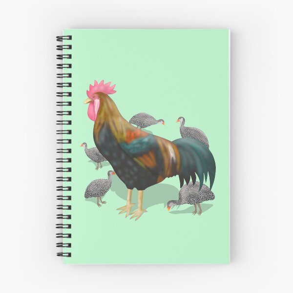 Item preview, Rooster adopts guinea fowl chicks  designed and sold by Daniel Vasco.