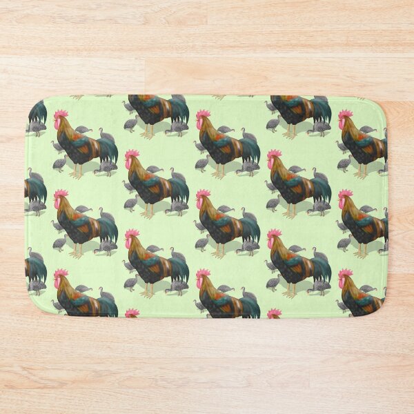 Item preview, Rooster adopts guinea fowl chicks  designed and sold by Daniel Vasco.