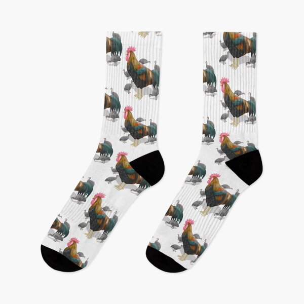 Item preview, Rooster adopts guinea fowl chicks  designed and sold by Daniel Vasco.