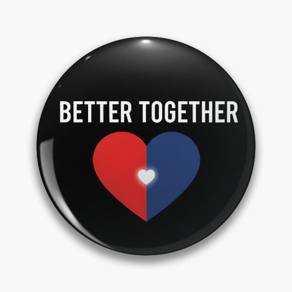 Item preview, Better Together – Valentine’s Day Couple Love Quote designed and sold by Axivra.