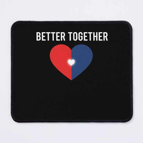 Item preview, Better Together – Valentine’s Day Couple Love Quote designed and sold by Axivra.