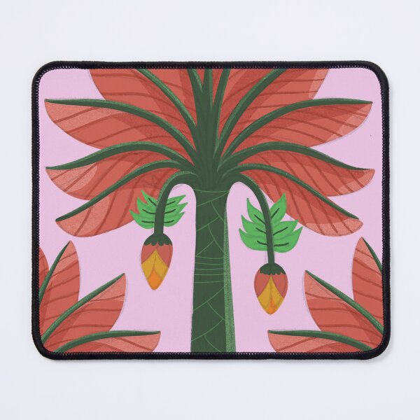 Item preview, Palm tree are multiples.  Red waving palm shape designed and sold by istolar Pattern design & illustration.