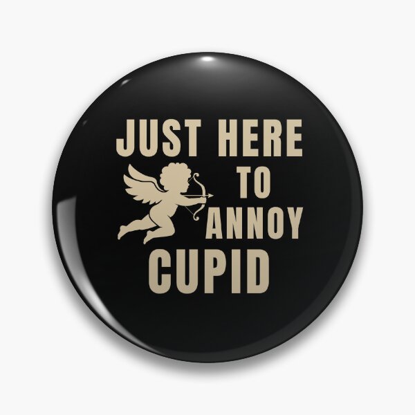 Item preview, Just Here to Annoy Cupid – Funny Anti Valentine’s Day Shirt designed and sold by SVALANART.
