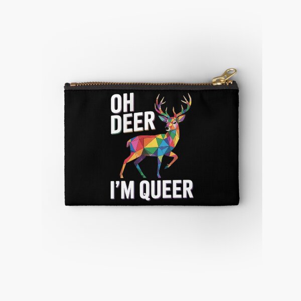 Item preview, LGBT Pride Gay Lesbian March Oh Deer I'm Queer designed and sold by MarryIsMonth.