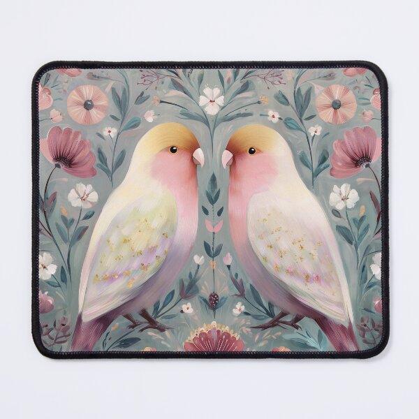 Item preview, Two Love Birds In Scandinavian Art designed and sold by Rtymer.