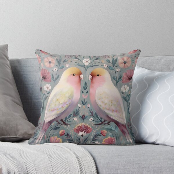 Item preview, Two Love Birds In Scandinavian Art designed and sold by Rtymer.