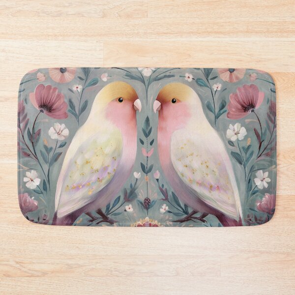 Item preview, Two Love Birds In Scandinavian Art designed and sold by Rtymer.