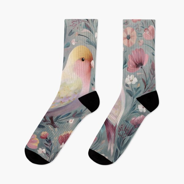 Item preview, Two Love Birds In Scandinavian Art designed and sold by Rtymer.