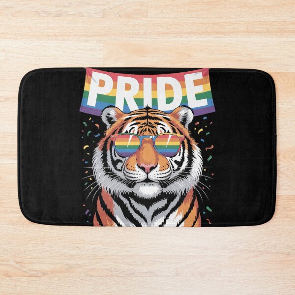 Item preview, LGBT Tiger Gay Pride LGBTQ Rainbow Flag Sunglasses designed and sold by MarryIsMonth.