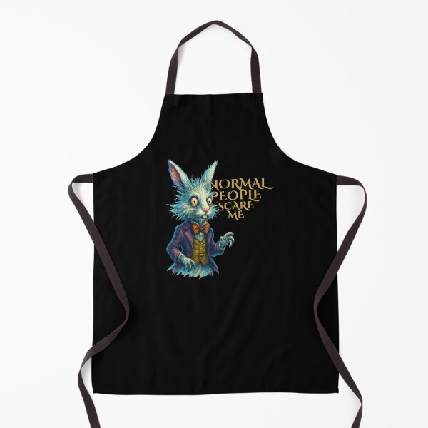 Item preview, Normal People Scare Me – Crazy Rabbit Fantasy Statement Illustration designed and sold by SVALANART.