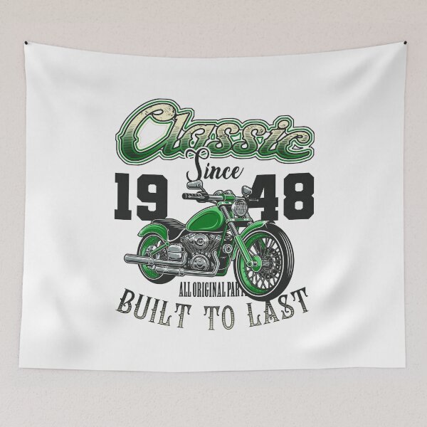 Item preview, Motorcycle Bikers Motorbike Birthday Born In 1948 designed and sold by JRRTs.
