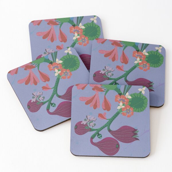 Item preview, Figs and flowers on a branch designed and sold by istolar Pattern design & illustration.