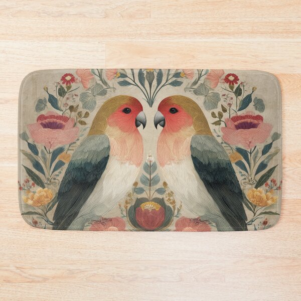 Item preview, Two Love Birds In Scandinavian Art designed and sold by Rtymer.