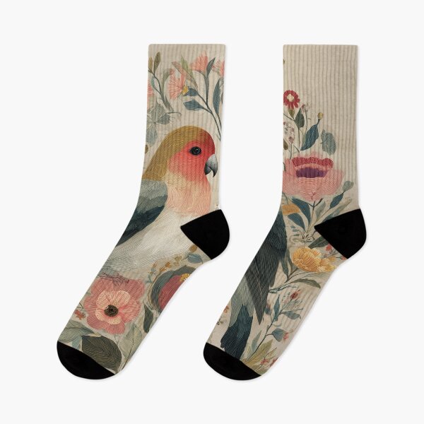 Item preview, Two Love Birds In Scandinavian Art designed and sold by Rtymer.