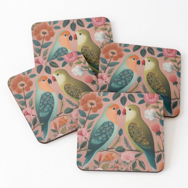 Item preview, Two Love Birds In Scandinavian Art designed and sold by Rtymer.