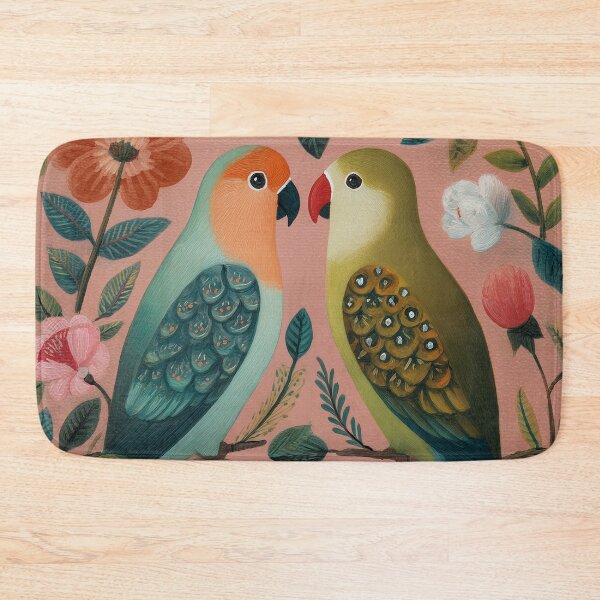 Item preview, Two Love Birds In Scandinavian Art designed and sold by Rtymer.