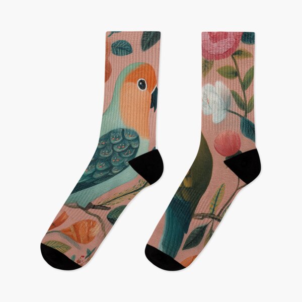 Item preview, Two Love Birds In Scandinavian Art designed and sold by Rtymer.