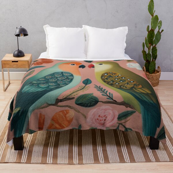 Item preview, Two Love Birds In Scandinavian Art designed and sold by Rtymer.