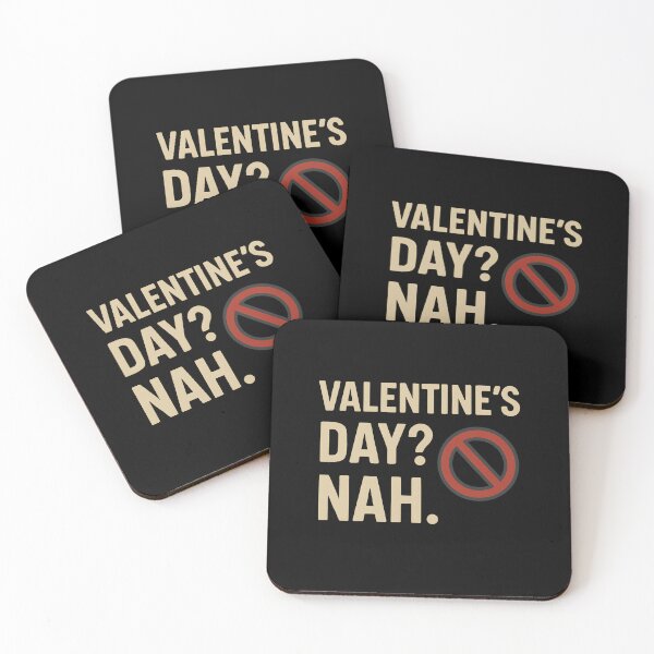 Item preview, Valentine’s Day? Nah. – Funny Anti Valentine Single Design designed and sold by SVALANART.