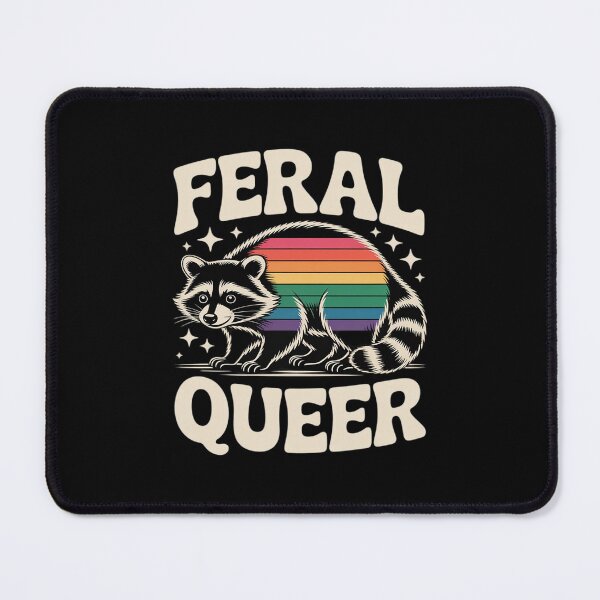 Item preview, LGBTQ Pride Raccoon Feral Queer Rainbow Pride Flag LGBT designed and sold by FadeOfThrone.