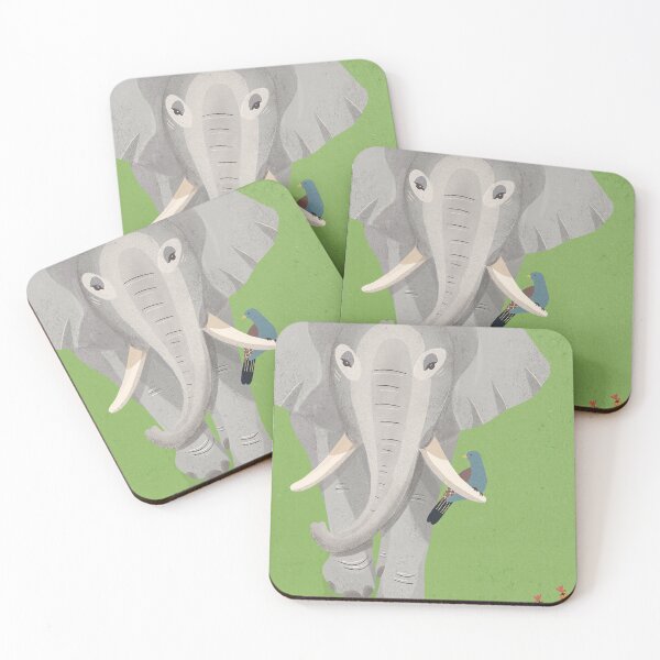 Item preview, The Elephant and the bird designed and sold by istolar Pattern design & illustration.