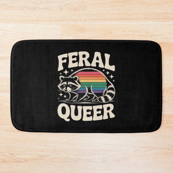 Item preview, LGBTQ Pride Raccoon Feral Queer Rainbow Pride Flag LGBT designed and sold by FadeOfThrone.