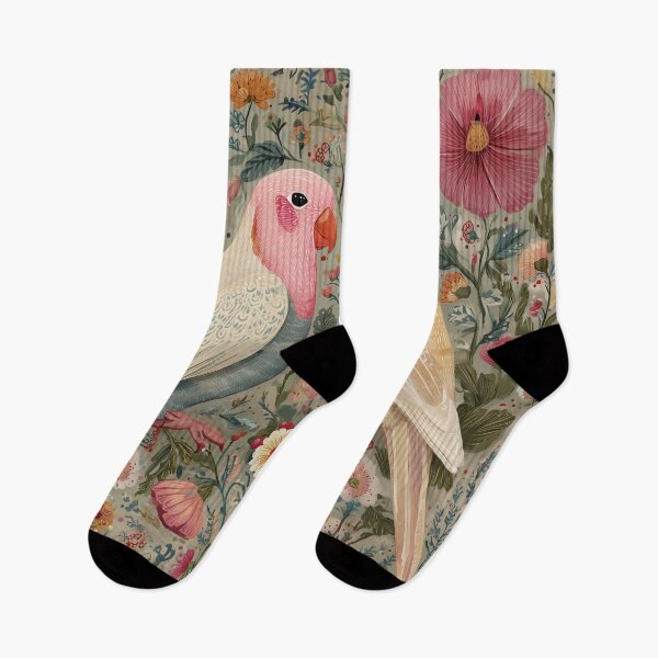 Item preview, Two Love Birds In Scandinavian Art designed and sold by Rtymer.