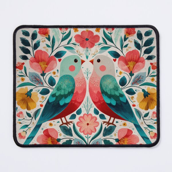 Item preview, Two Love Birds In Scandinavian Art designed and sold by Rtymer.