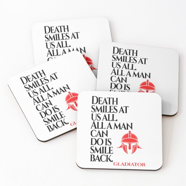 Item preview, Death Smiles At Us All (Gladiator Quote) designed and sold by Enea Kelo.