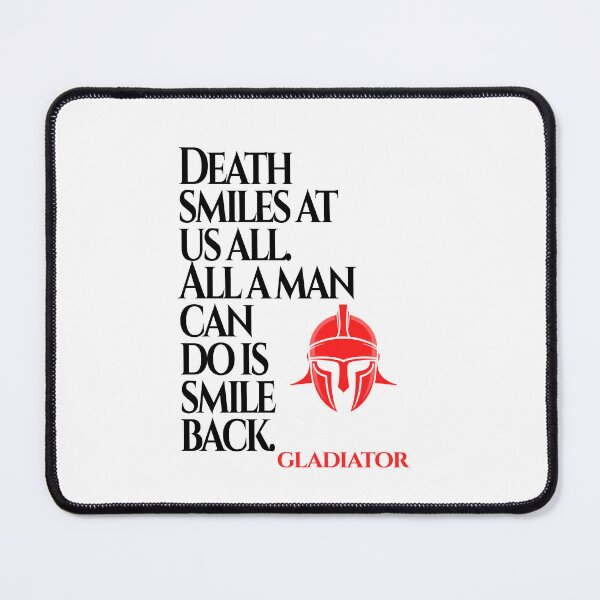 Item preview, Death Smiles At Us All (Gladiator Quote) designed and sold by Enea Kelo.