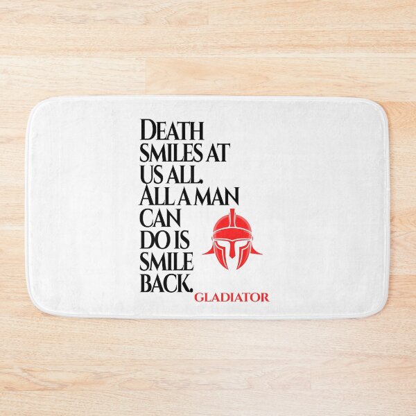 Item preview, Death Smiles At Us All (Gladiator Quote) designed and sold by Enea Kelo.