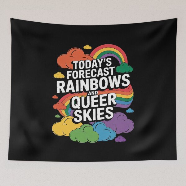 Item preview, LGBTQ Queer Pride Month Festivals Rainbows And Queer Skies designed and sold by MarryIsMonth.