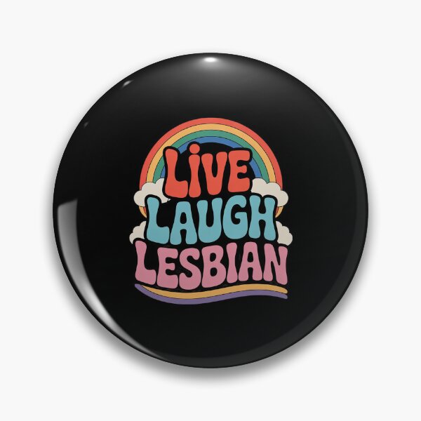 Item preview, Live Laugh Lesbian Rainbow LGBTQ Gay Pride Queer Homosexual designed and sold by MarryIsMonth.