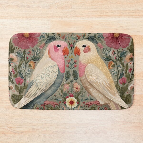 Item preview, Two Love Birds In Scandinavian Art designed and sold by Rtymer.