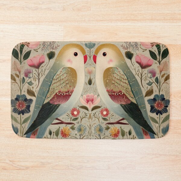 Item preview, Two Love Birds In Scandinavian Art designed and sold by Rtymer.