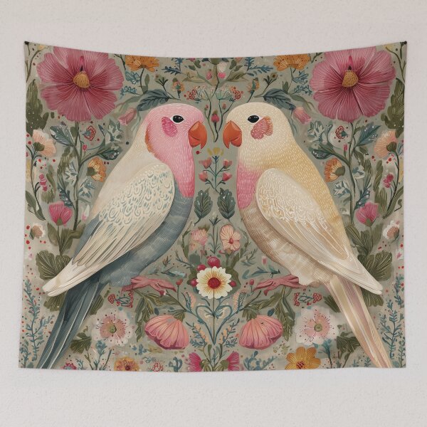 Item preview, Two Love Birds In Scandinavian Art designed and sold by Rtymer.