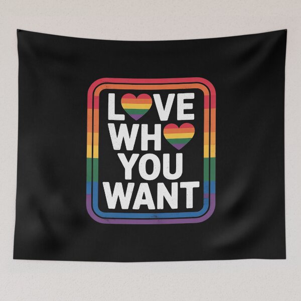Item preview, Love Who You Want Homosexual LGBTQ 1 designed and sold by FadeOfThrone.