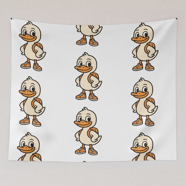 Item preview, Duck with Backpack and Sneakers – Cute School-Ready Animal Design designed and sold by Confuzz1ed.