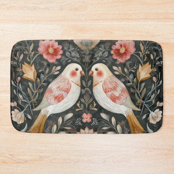 Item preview, Two Love Birds In Scandinavian Art designed and sold by Rtymer.