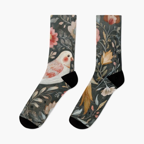 Item preview, Two Love Birds In Scandinavian Art designed and sold by Rtymer.