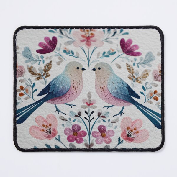 Item preview, Two Love Birds In Scandinavian Art designed and sold by Rtymer.